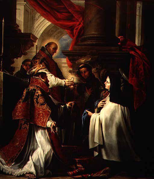 Unknown Holy Communion of St Teresa of Avila by Claudio Coello